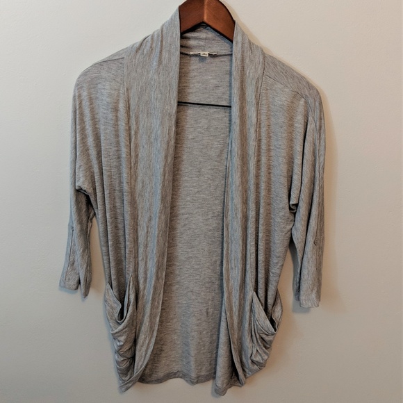 Zenana Outfitters Sweaters - Gray Zenana Outfitters Open Cardigan with Pockets